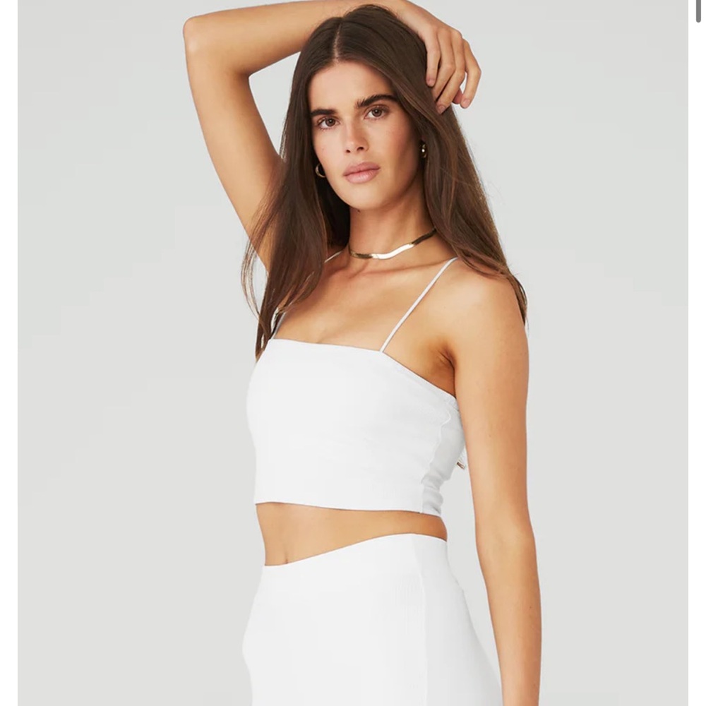 Goddess Ribbed Bandeau Top (ALO Yoga)